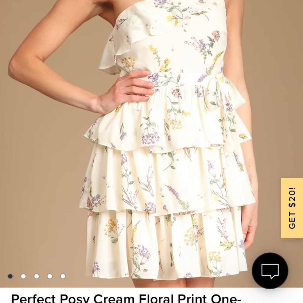 NWT Lulus perfectly posy mini dress